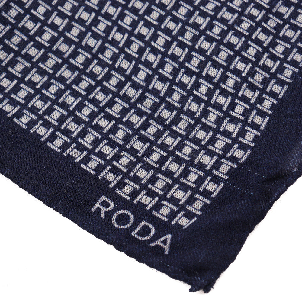 Roda Jacquard Print Wool Pocket Square - Top Shelf Apparel