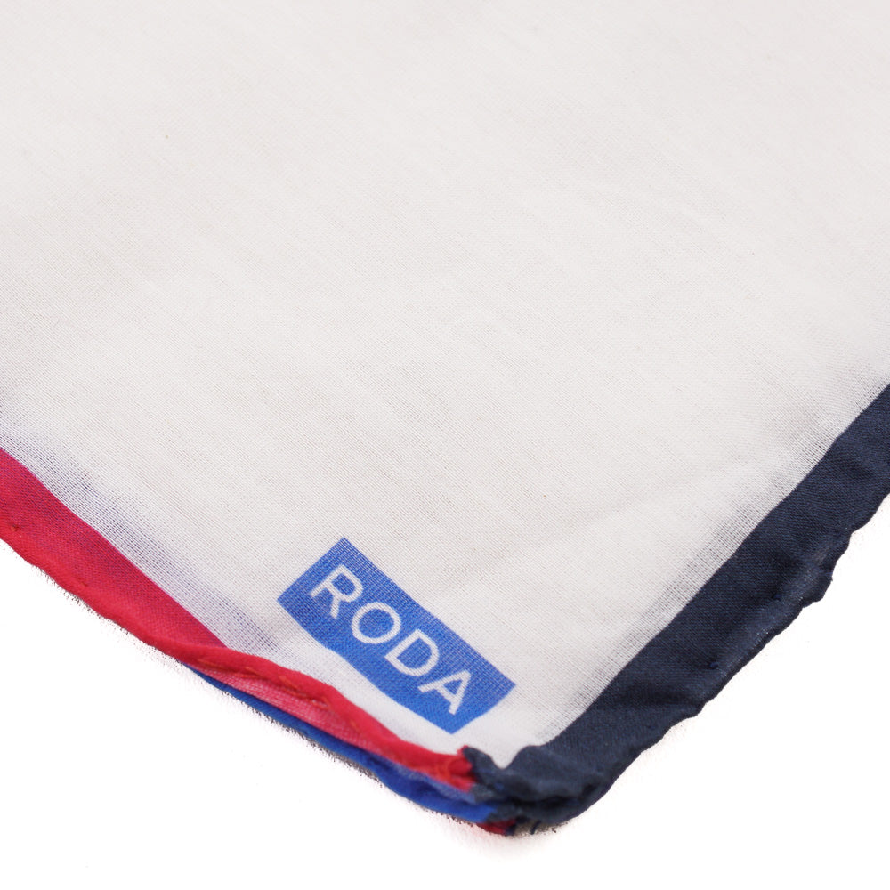 Roda Contrast Cotton-Linen Pocket Square - Top Shelf Apparel