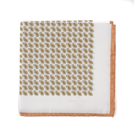 Attolini Paisley Print Silk Pocket Square - Top Shelf Apparel