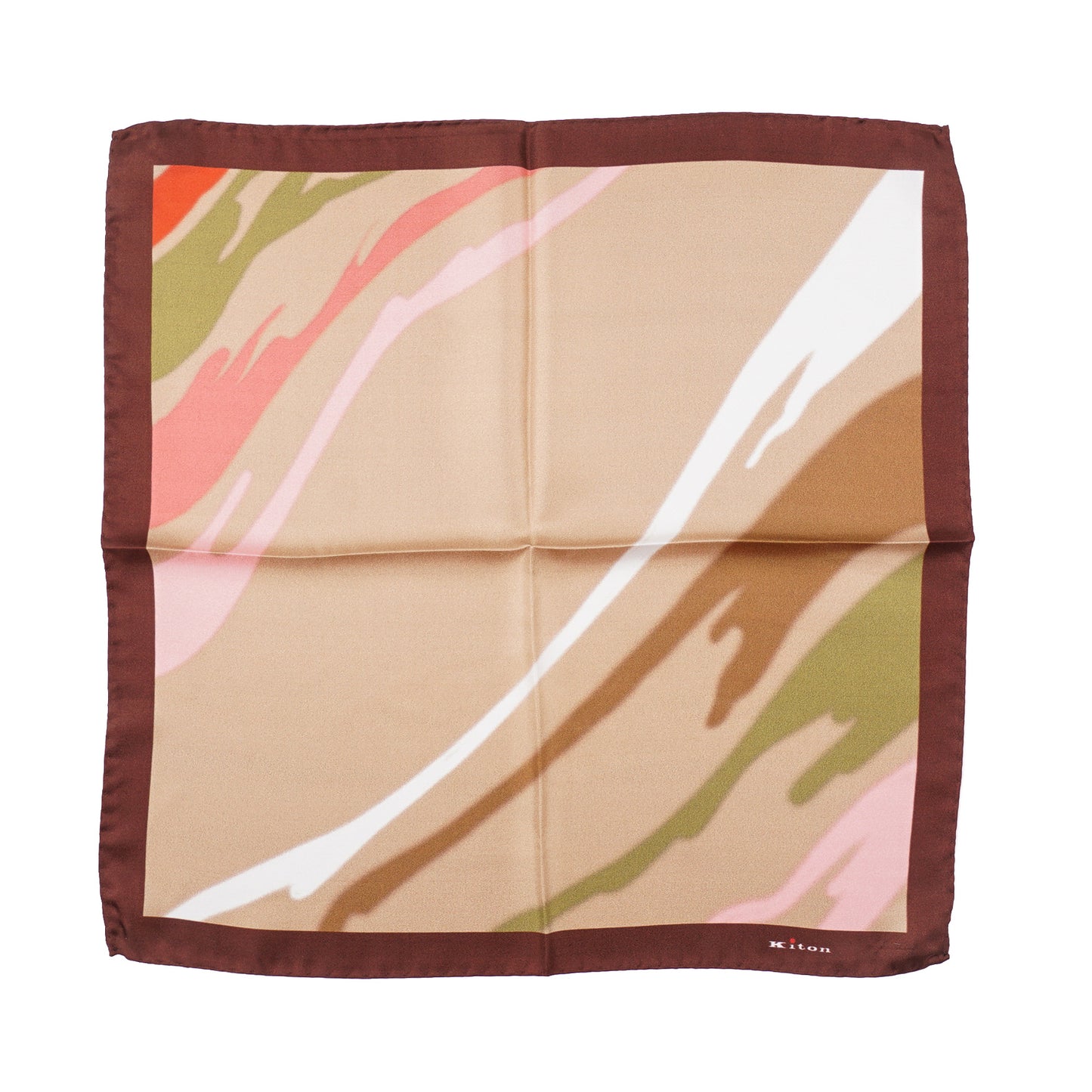 Kiton Watercolor Print Silk Pocket Square - Top Shelf Apparel