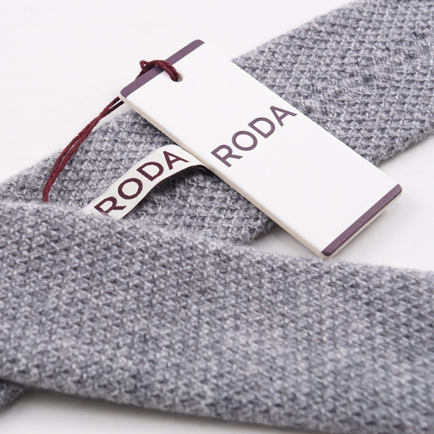 Roda Heather Gray Knit Cashmere Tie - Top Shelf Apparel