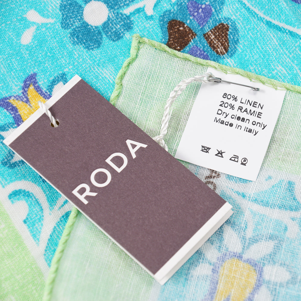 Roda Floral Print Linen Pocket Square - Top Shelf Apparel