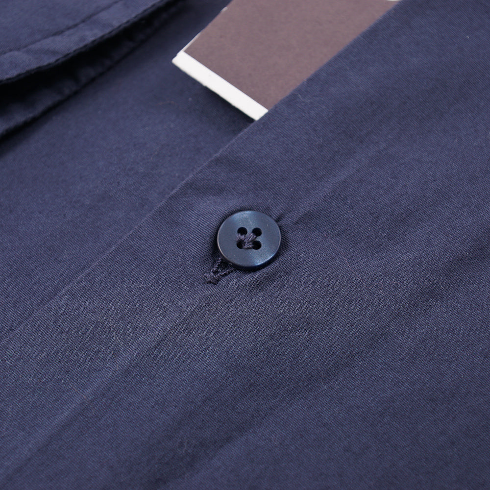 Roda Slim-Fit Navy Blue Cotton Shirt - Top Shelf Apparel