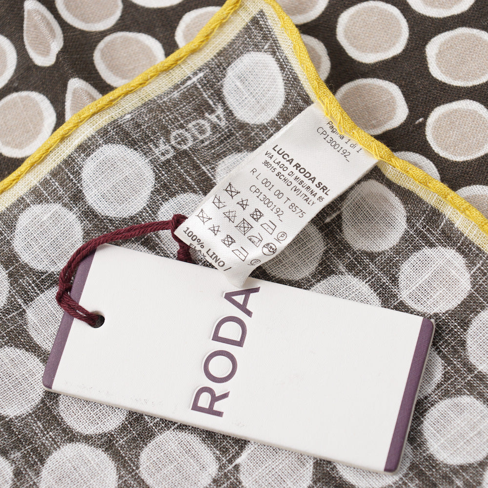 Roda Printed Linen Pocket Square - Top Shelf Apparel