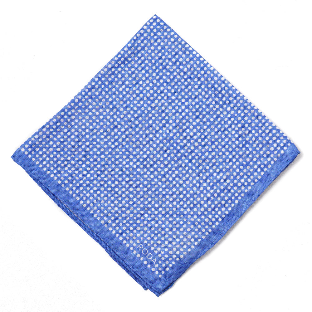 Roda Dot Print Linen Pocket Square - Top Shelf Apparel