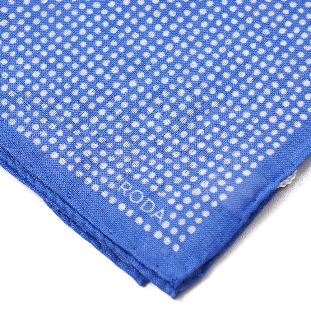 Roda Dot Print Linen Pocket Square - Top Shelf Apparel