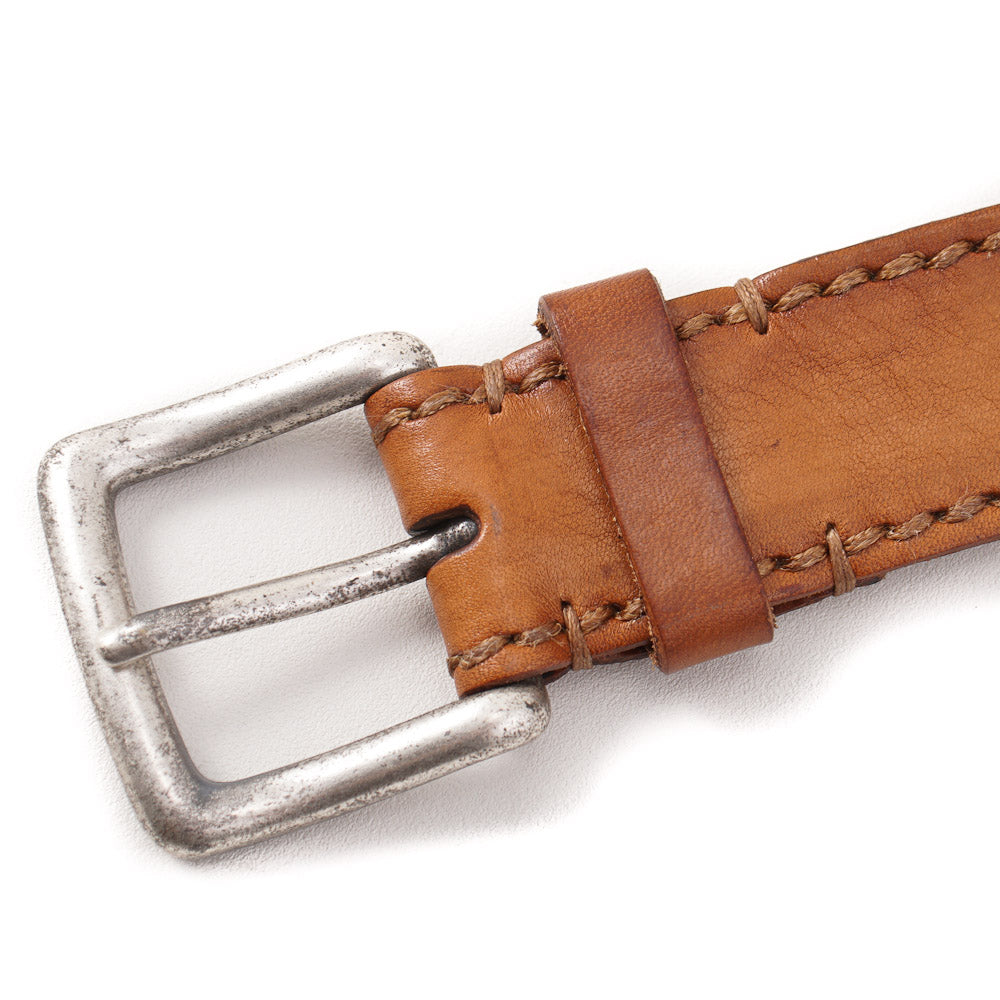 Santoni Casual Leather Belt in Whiskey Brown - Top Shelf Apparel