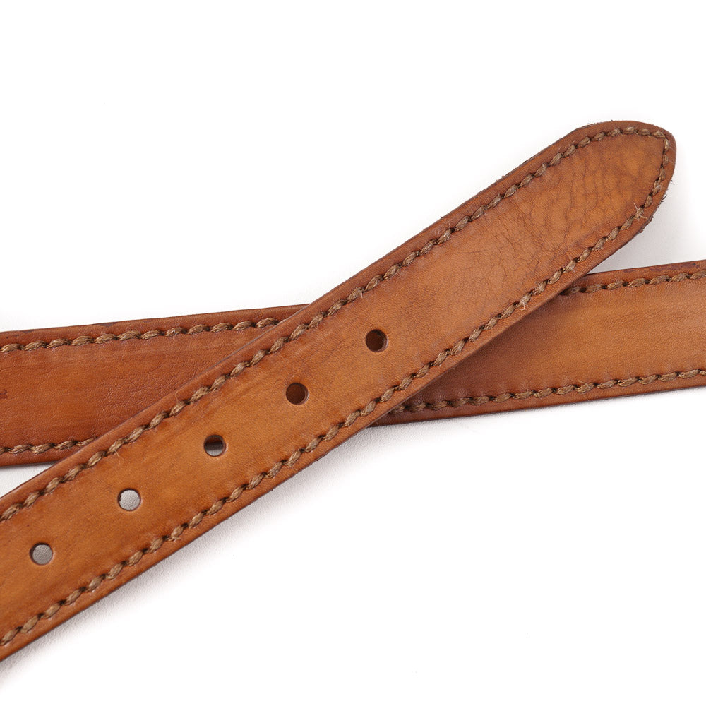 Santoni Casual Leather Belt in Whiskey Brown - Top Shelf Apparel