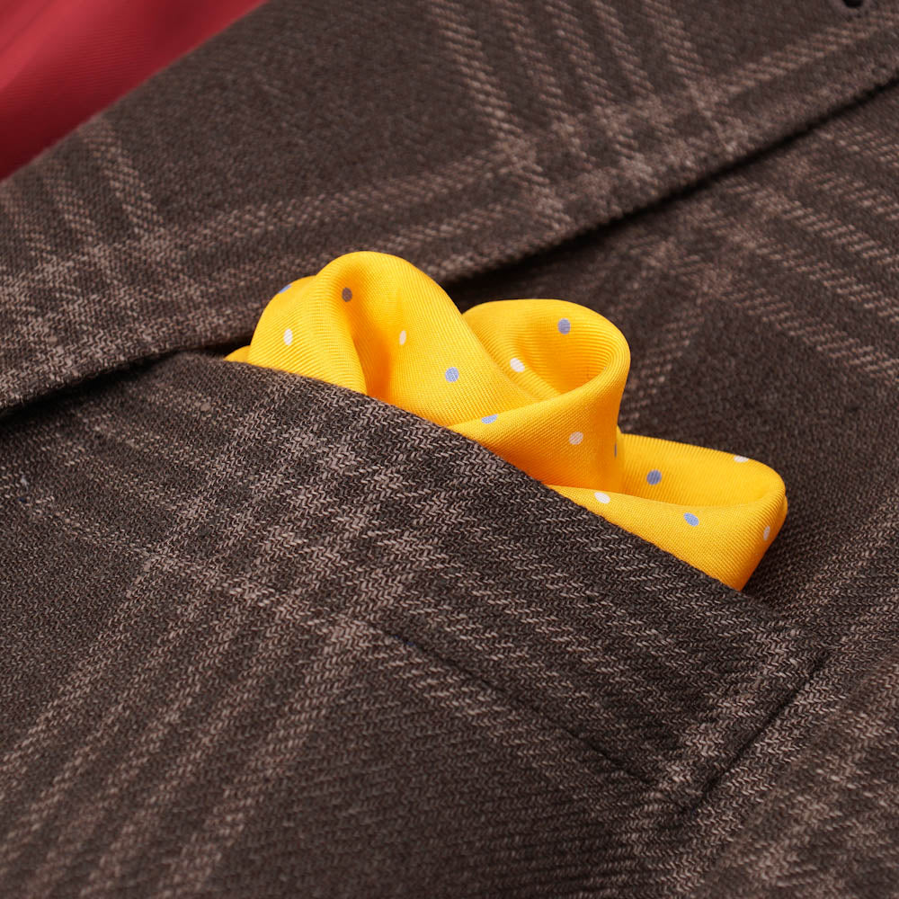 Brunello Cucinelli Brown Check Wool-Linen-Silk Sport Coat - Top Shelf Apparel