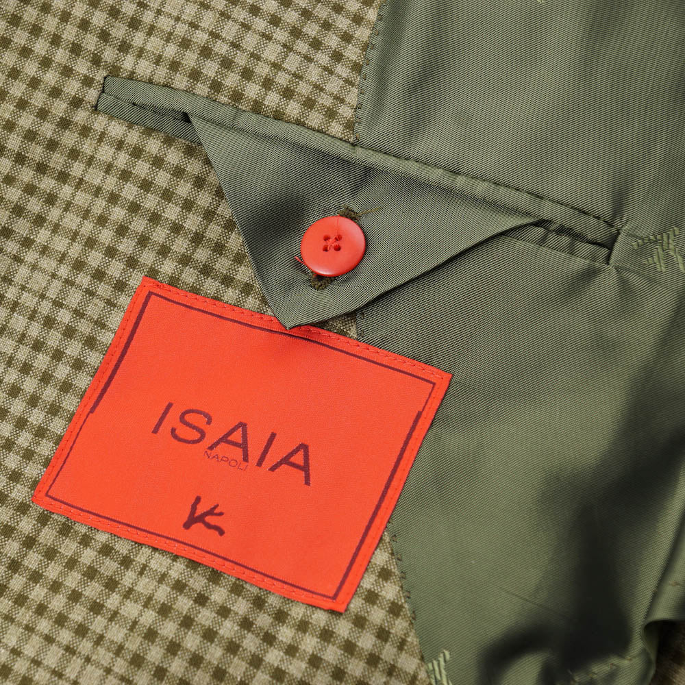 Isaia Green Check Cashmere-Blend Sport Coat - Top Shelf Apparel