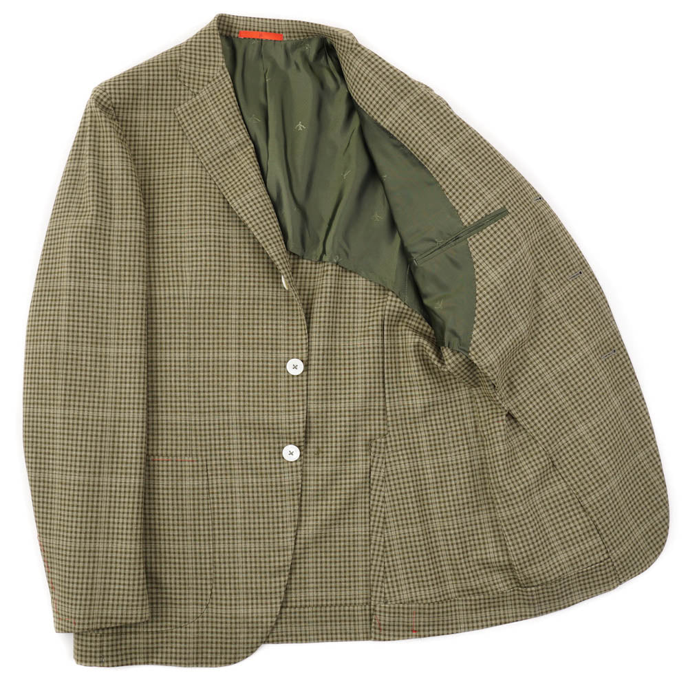 Isaia Green Check Cashmere-Blend Sport Coat - Top Shelf Apparel