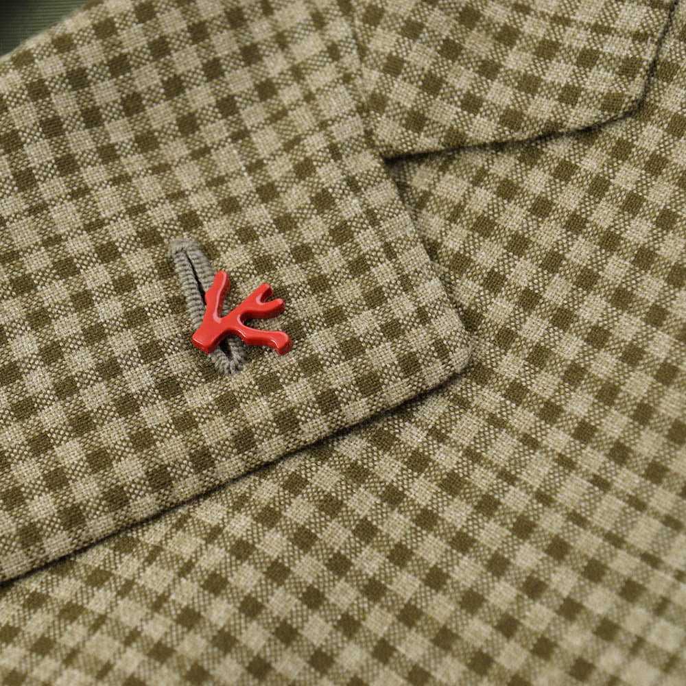 Isaia Green Check Cashmere-Blend Sport Coat - Top Shelf Apparel