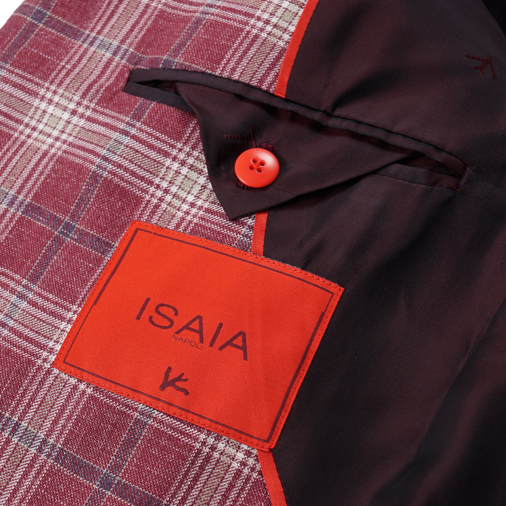 Isaia Berry Check 'Summer Delain' Sport Coat - Top Shelf Apparel