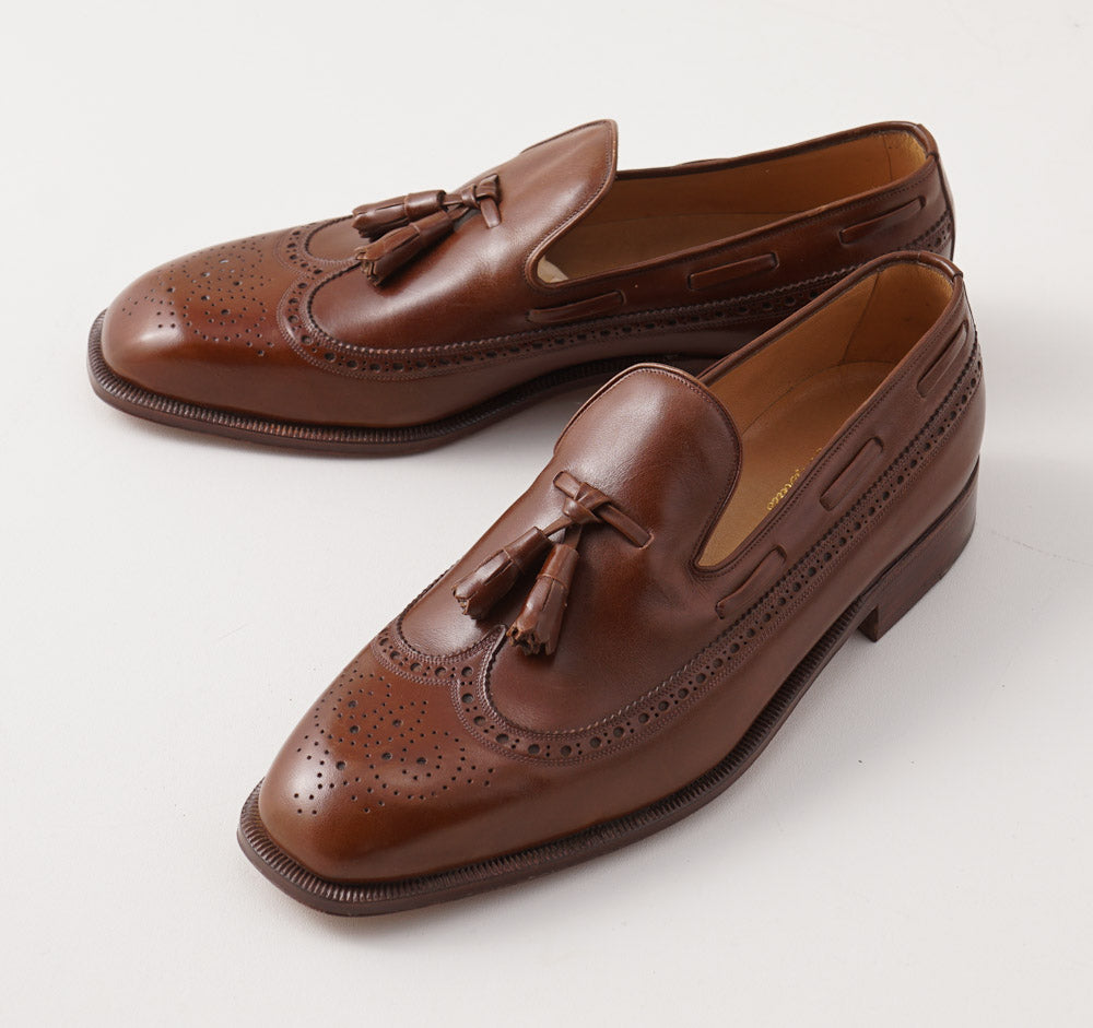 Silvano Lattanzi Tassel Loafer in Medium Brown - Top Shelf Apparel