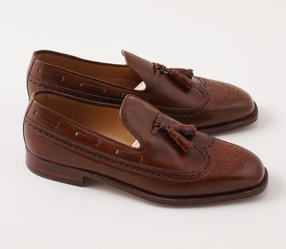 Silvano Lattanzi Tassel Loafer in Medium Brown - Top Shelf Apparel