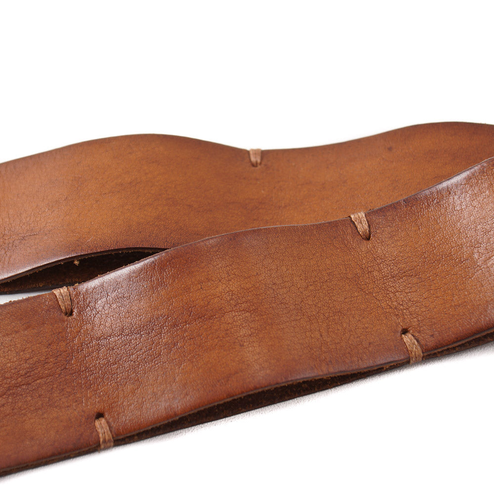 Santoni Whiskey Brown Casual Leather Belt - Top Shelf Apparel
