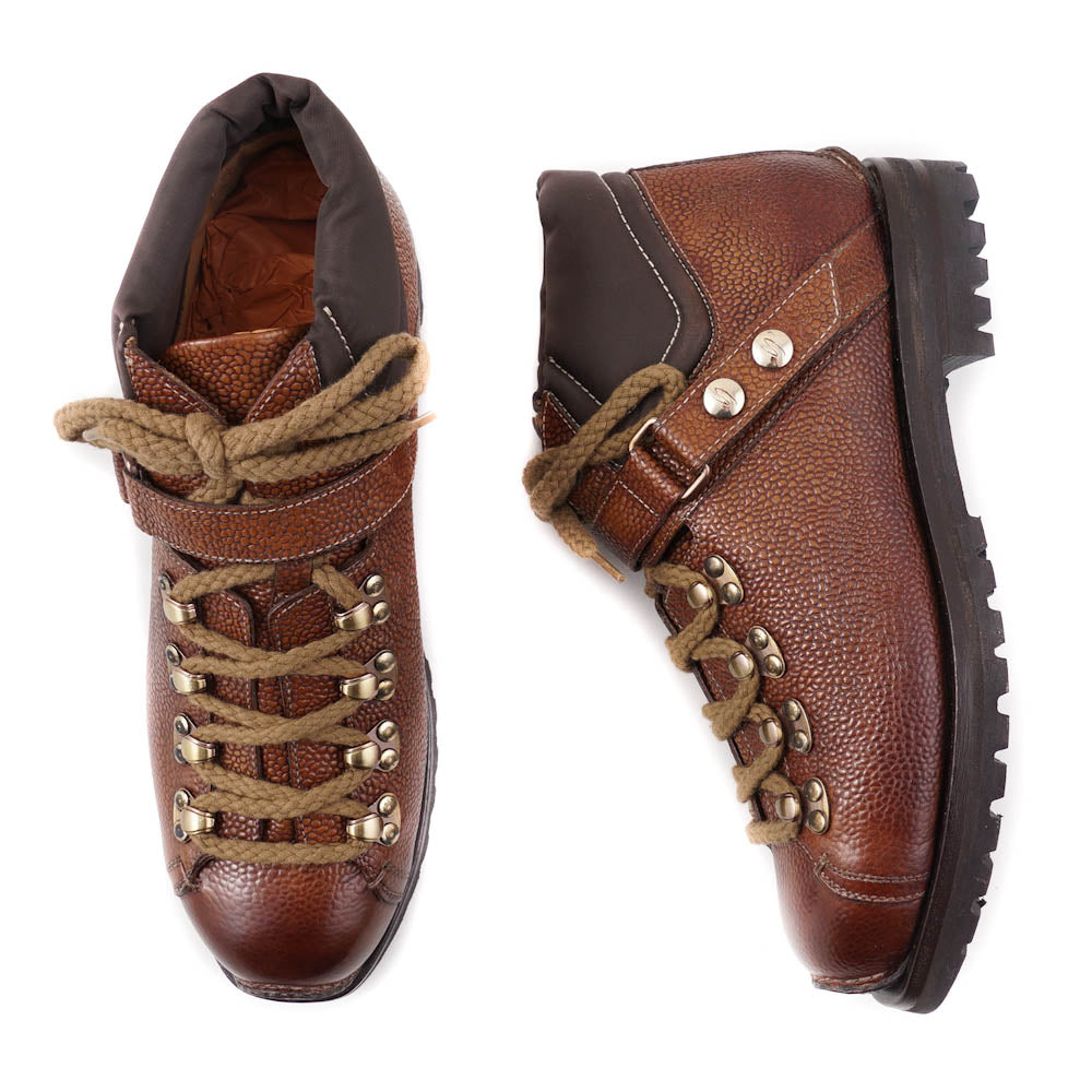 Santoni Pebble Grain Leather Hiking Boots – Top Shelf Apparel