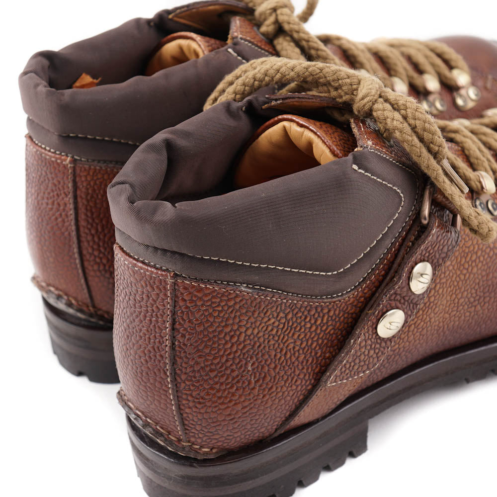 Santoni Pebble Grain Leather Hiking Boots - Top Shelf Apparel