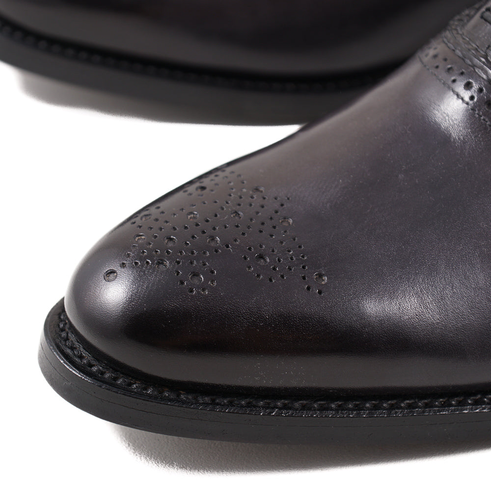 Santoni Dark Gray Medallion Tip Oxford - Top Shelf Apparel