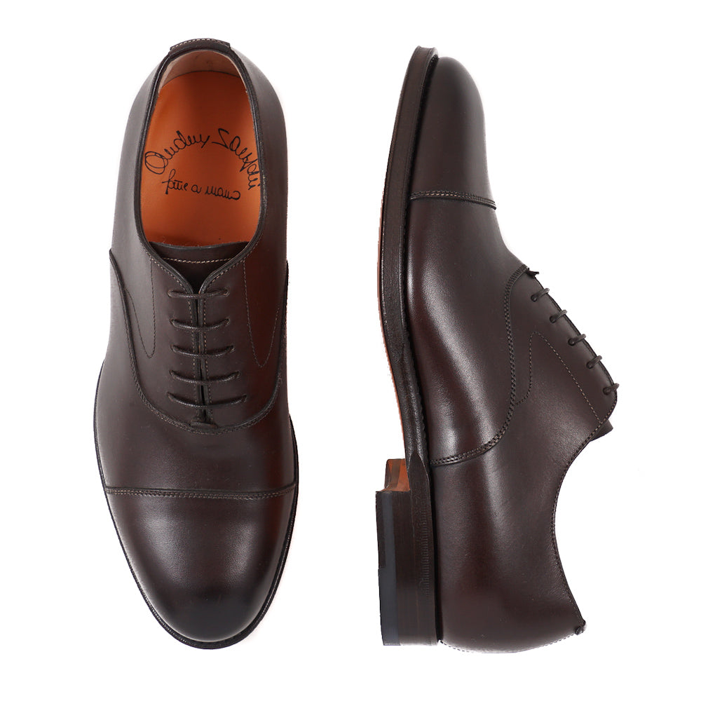 Santoni Cap-Toe Oxford in Brown - Top Shelf Apparel