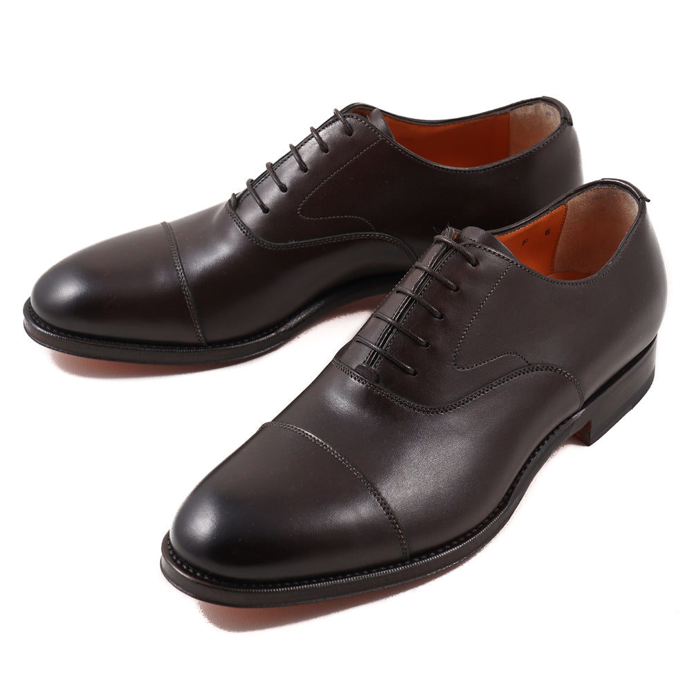 Santoni Cap-Toe Oxford in Brown - Top Shelf Apparel