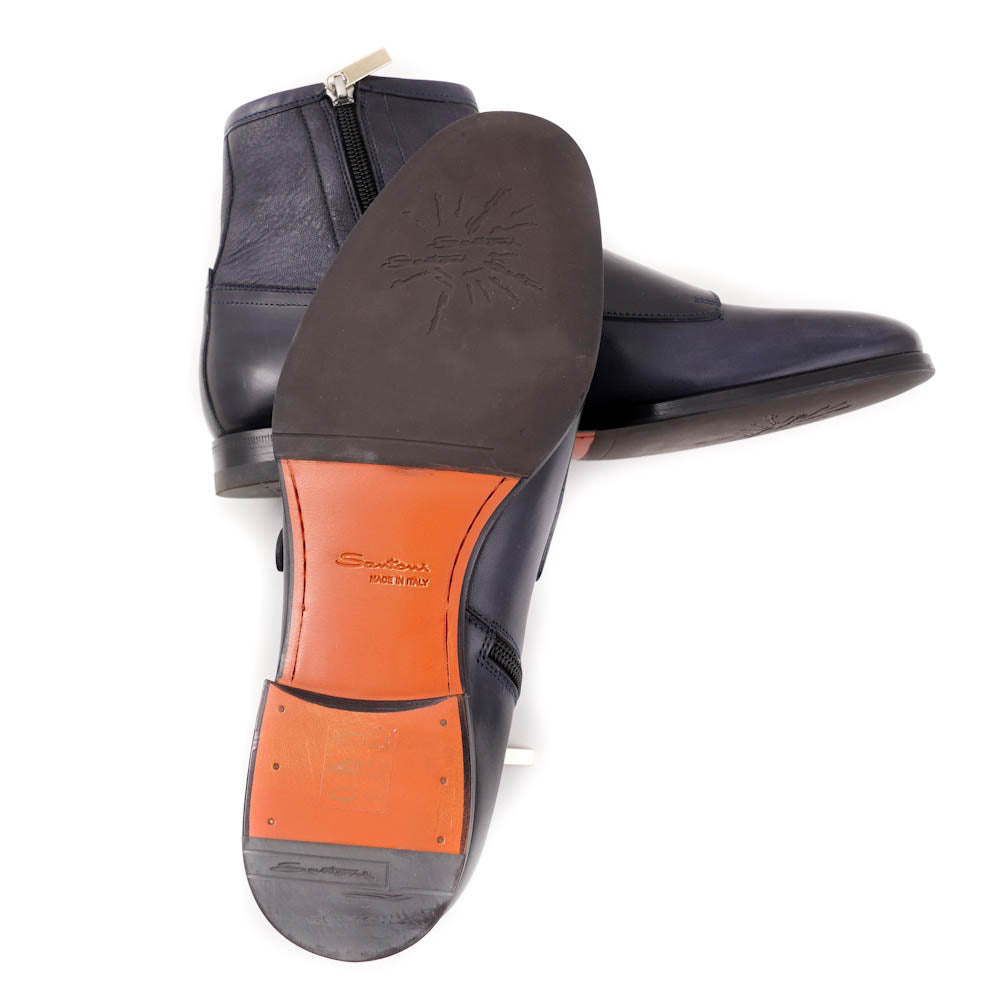 Santoni Monk Strap Boots in Slate Gray - Top Shelf Apparel