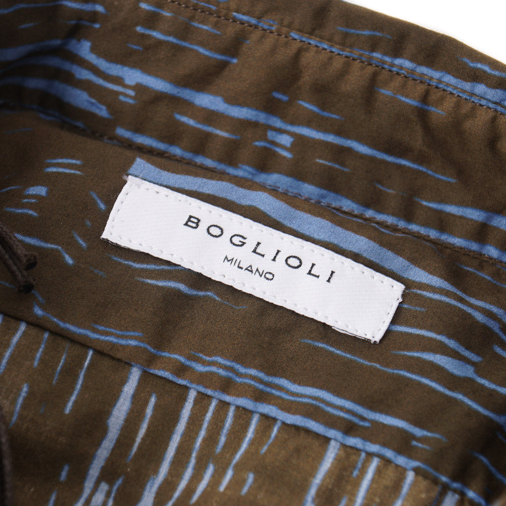 Boglioli Lightweight Printed Cotton Shirt - Top Shelf Apparel