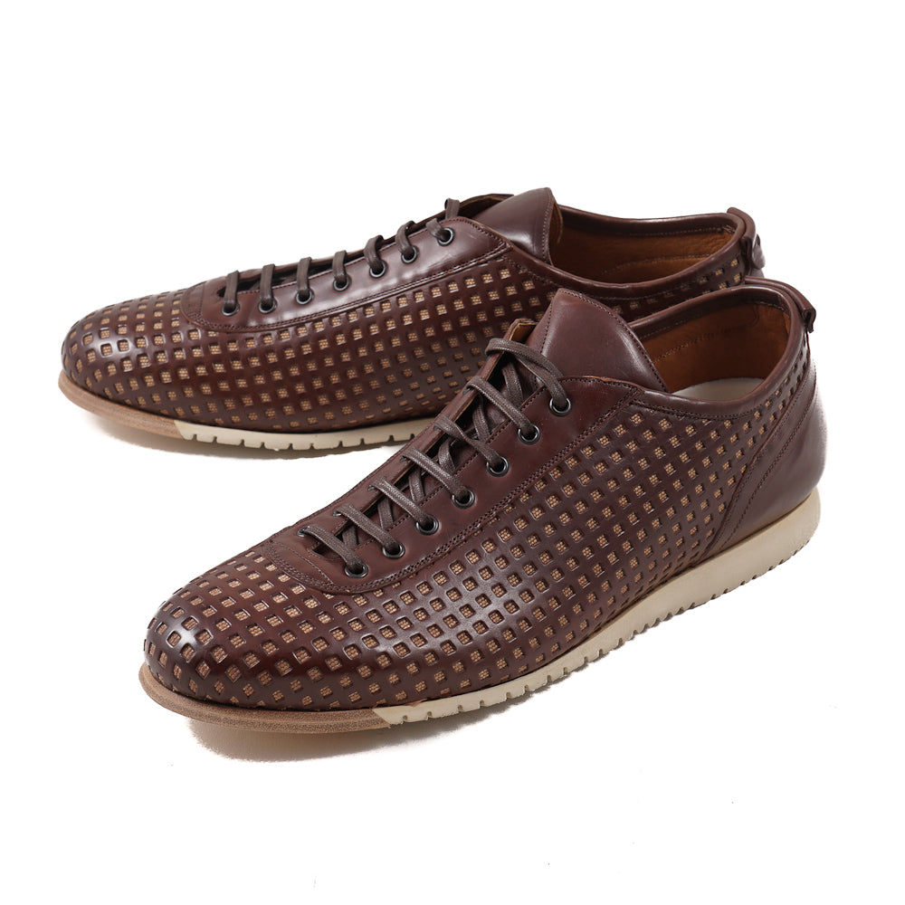 Franceschetti Punched Leather Sneakers - Top Shelf Apparel