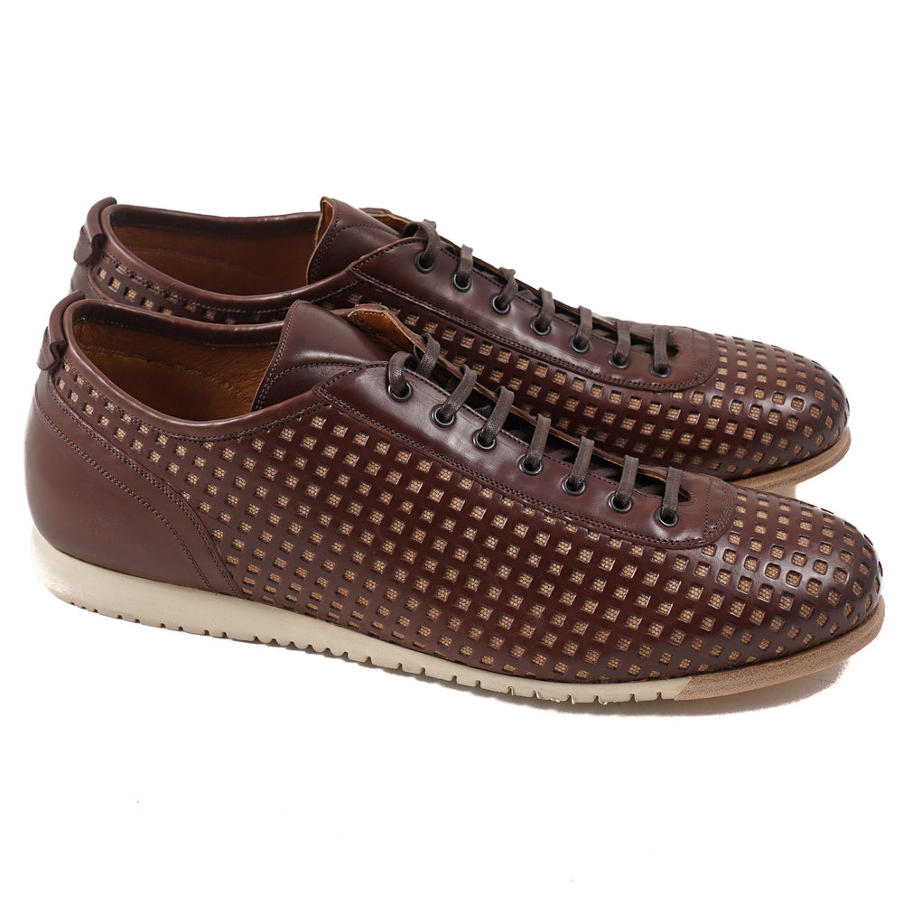 Franceschetti Punched Leather Sneakers - Top Shelf Apparel