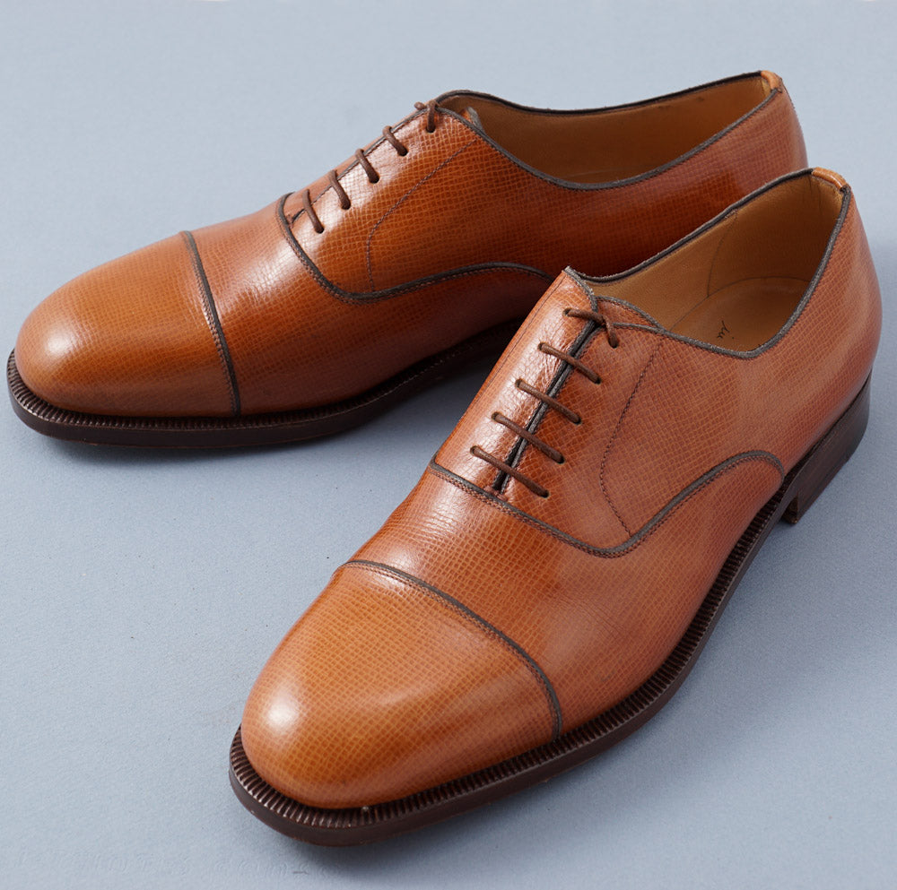 Silvano Lattanzi Cap Toe Balmoral in Whiskey Tan - Top Shelf Apparel