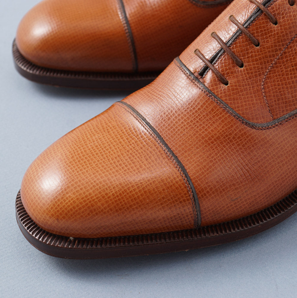 Silvano Lattanzi Cap Toe Balmoral in Whiskey Tan - Top Shelf Apparel