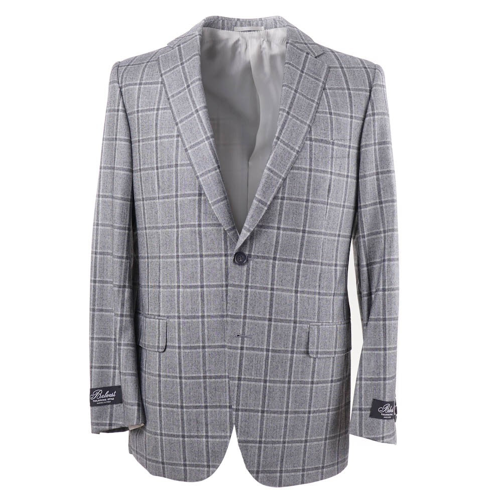 Belvest Gray Check Super 160s Wool Suit - Top Shelf Apparel