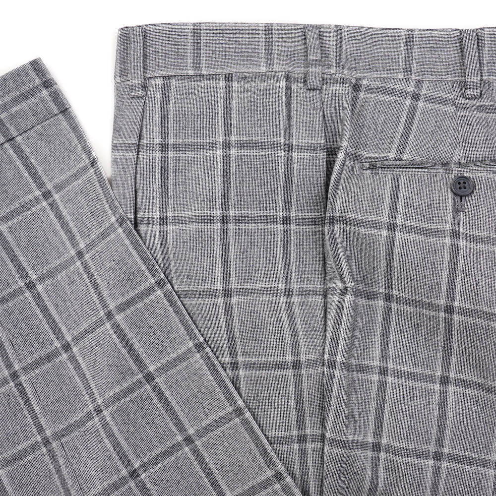 Belvest Gray Check Super 160s Wool Suit - Top Shelf Apparel