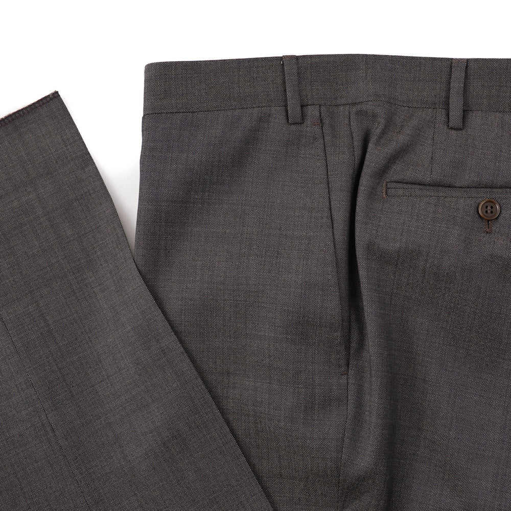 Canali Brown Micro Nailhead Wool Suit - Top Shelf Apparel