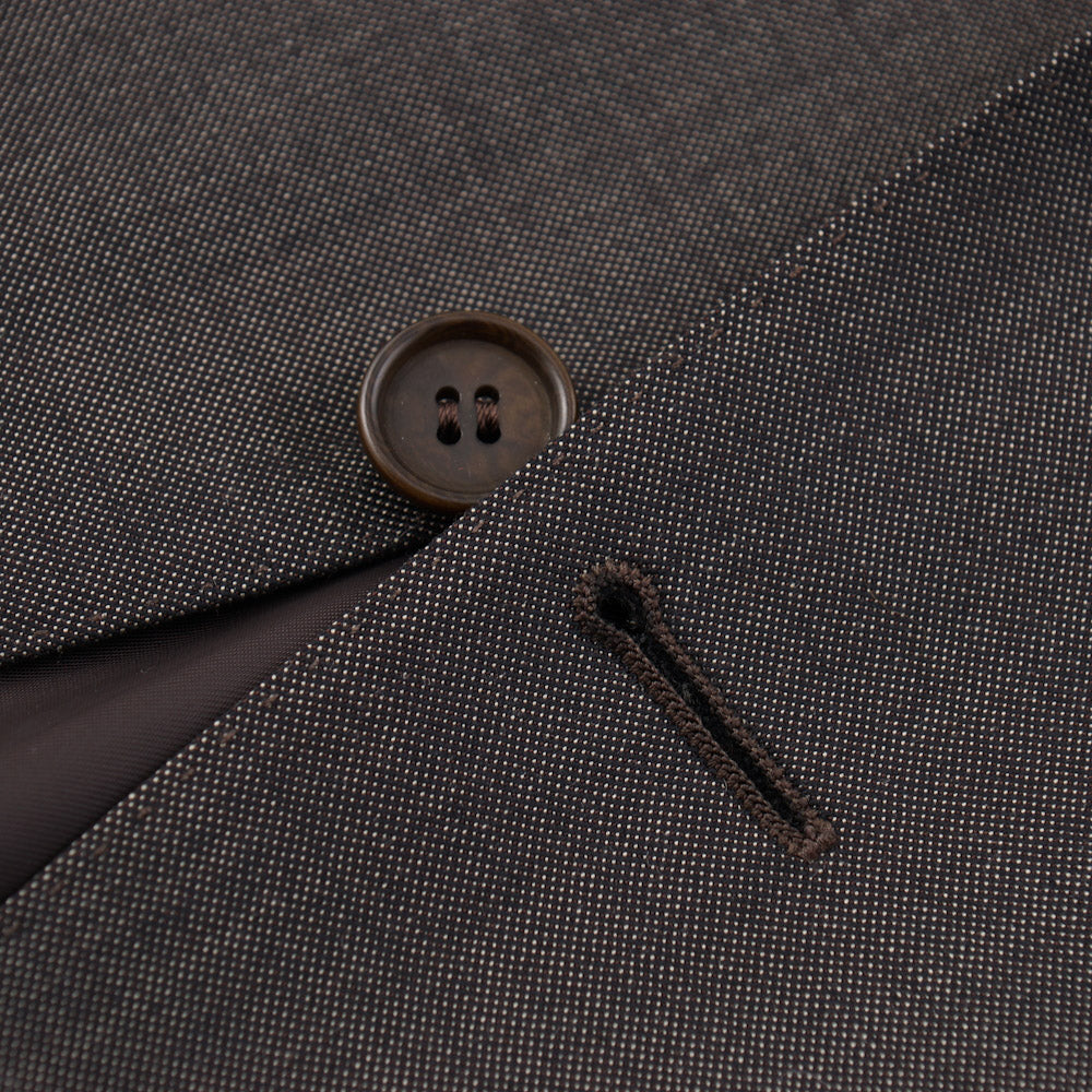 Canali Brown Micro Nailhead Wool Suit - Top Shelf Apparel