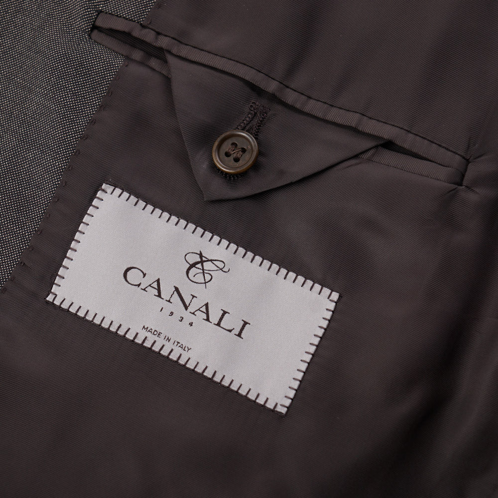 Canali Brown Micro Nailhead Wool Suit - Top Shelf Apparel
