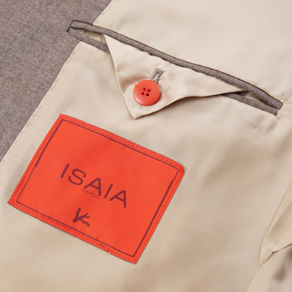 Isaia Dove Beige Soft Flannel Wool Suit - Top Shelf Apparel