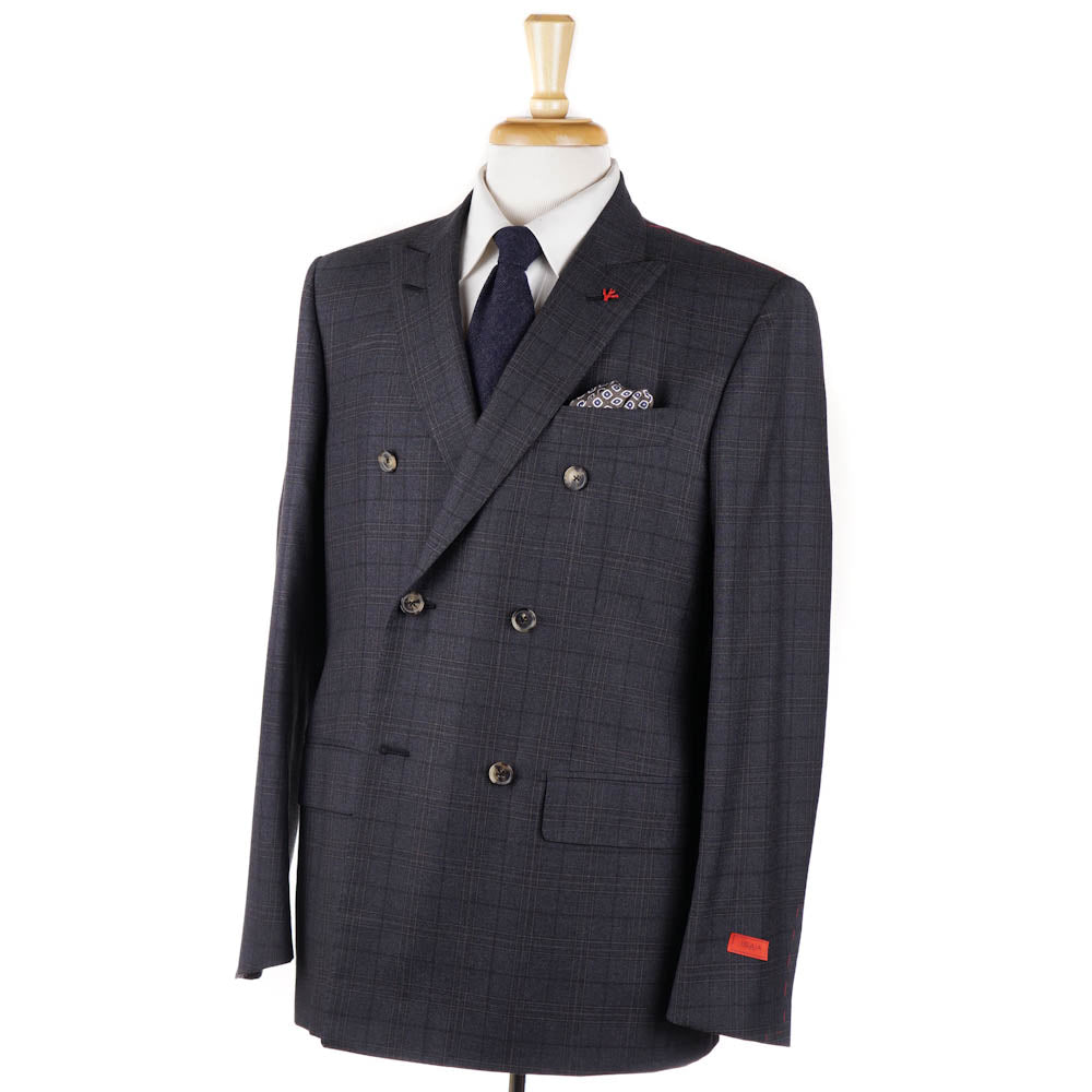 Isaia Gray Check Super 160s Wool Suit - Top Shelf Apparel