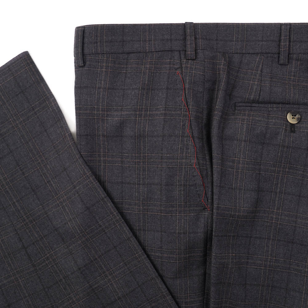 Isaia Gray Check Super 160s Wool Suit - Top Shelf Apparel