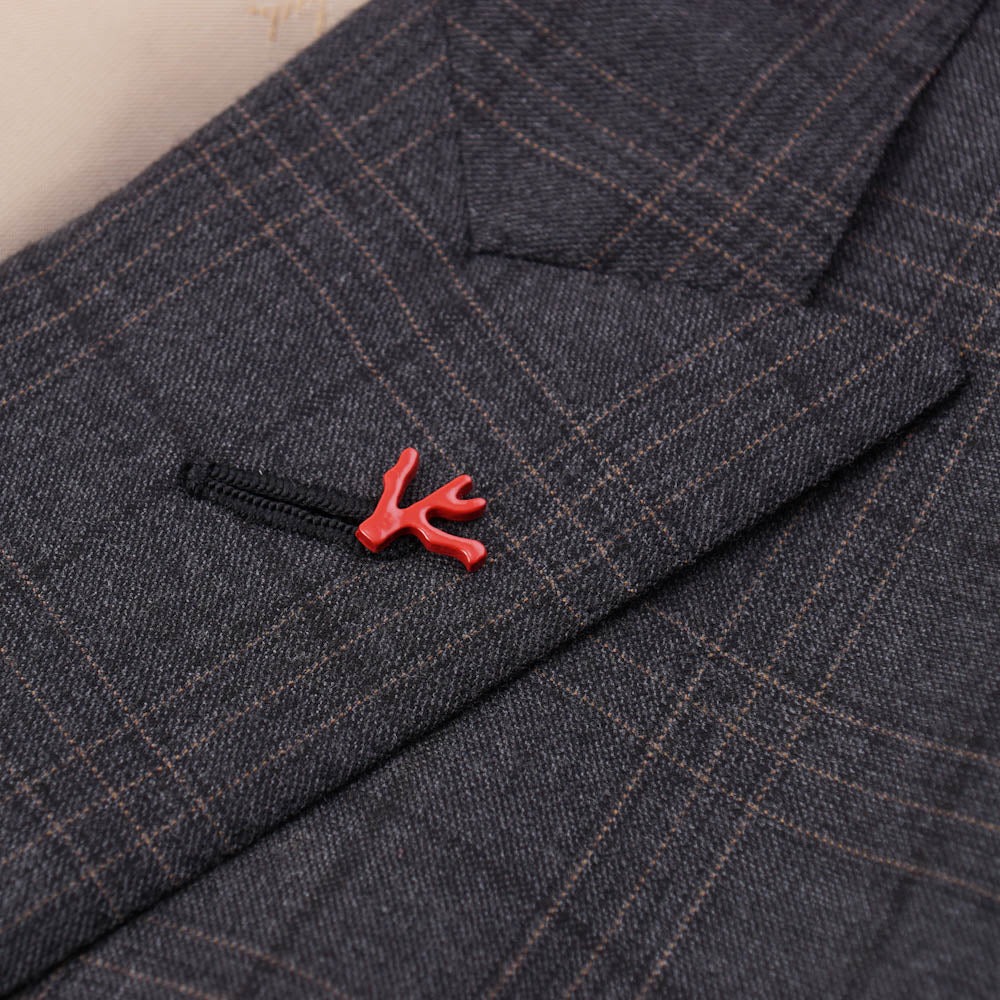 Isaia Gray Check Super 160s Wool Suit - Top Shelf Apparel