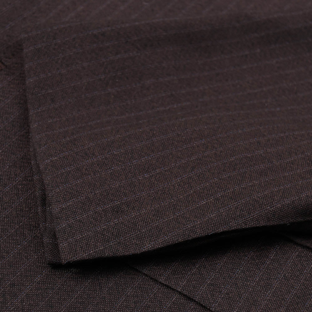 Kiton Chocolate Stripe Cashmere Suit - Top Shelf Apparel