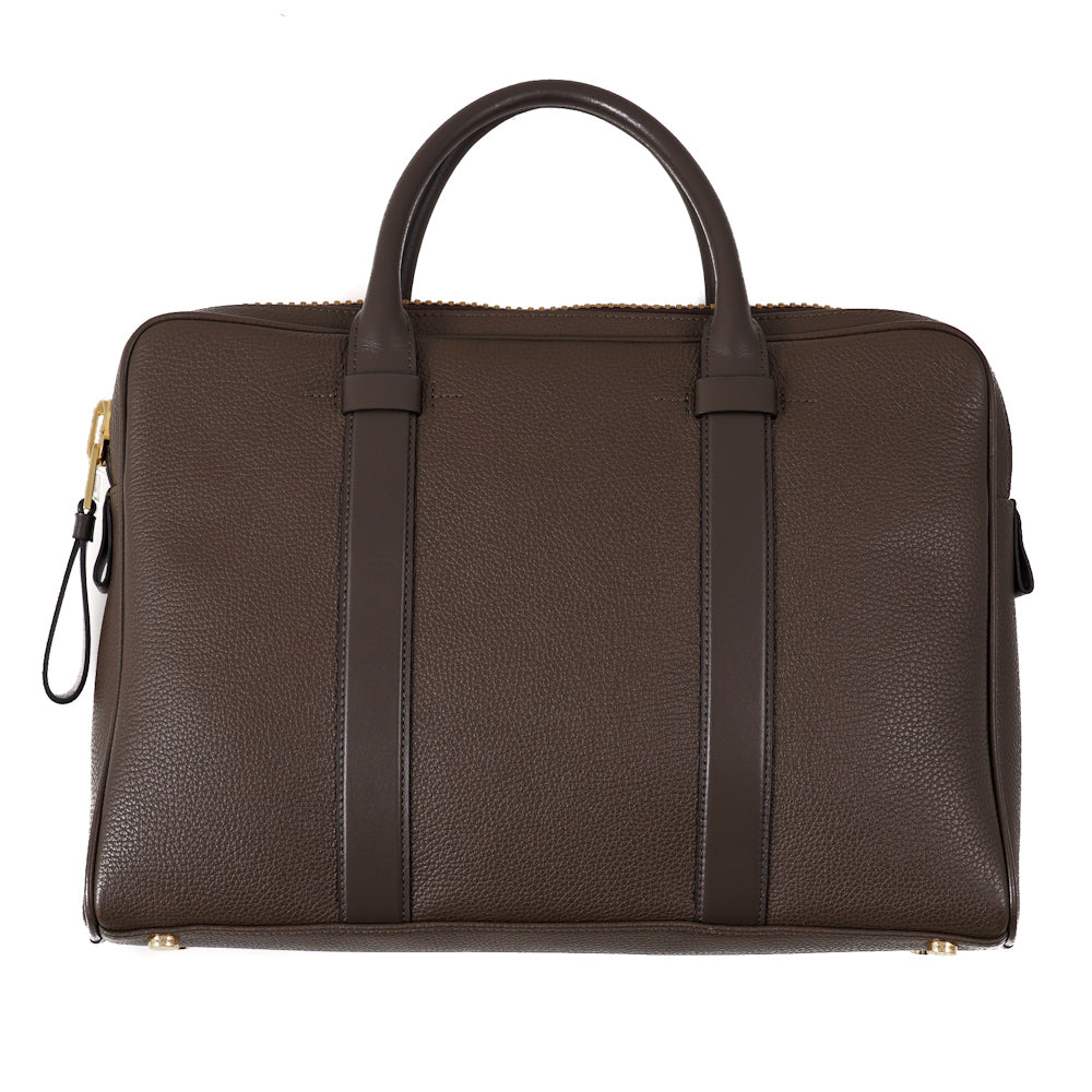 Tom Ford 'Buckley' Slim Briefcase in Olive Brown - Top Shelf Apparel