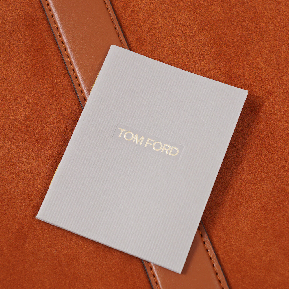 Tom Ford 'Buckley' Briefcase in Orange Suede - Top Shelf Apparel