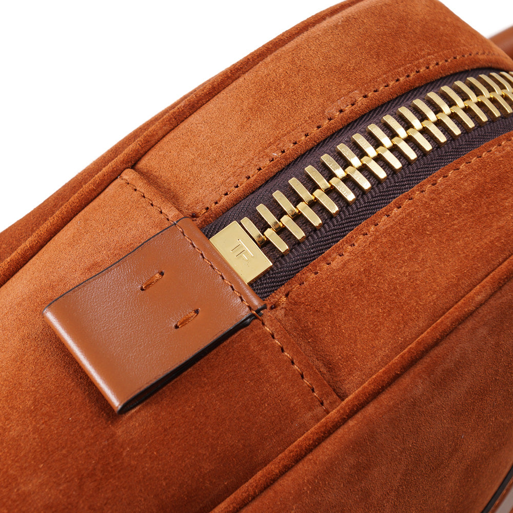Tom Ford 'Buckley' Briefcase in Orange Suede - Top Shelf Apparel