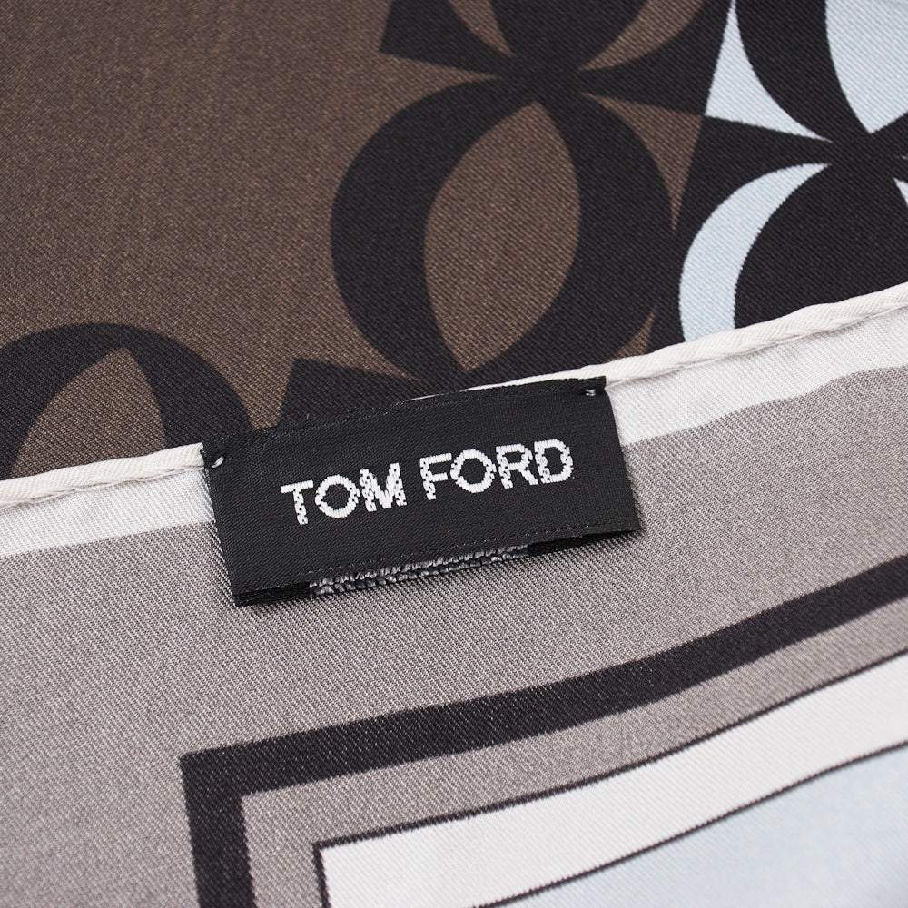 Tom Ford Contrast Print Pocket Square - Top Shelf Apparel