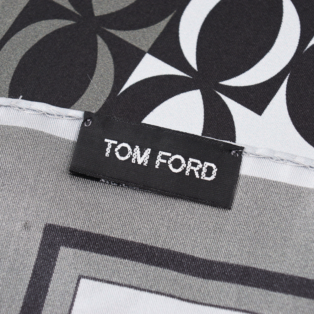 Tom Ford Contrast Print Pocket Square - Top Shelf Apparel