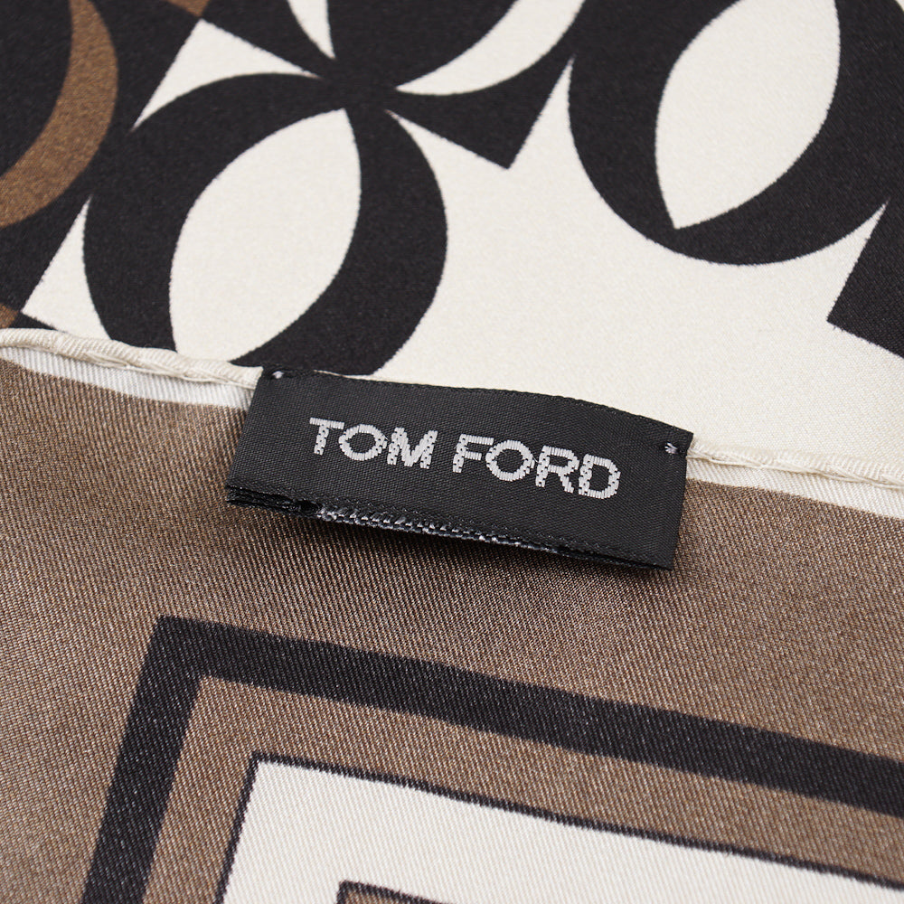 Tom Ford Contrast Print Pocket Square - Top Shelf Apparel