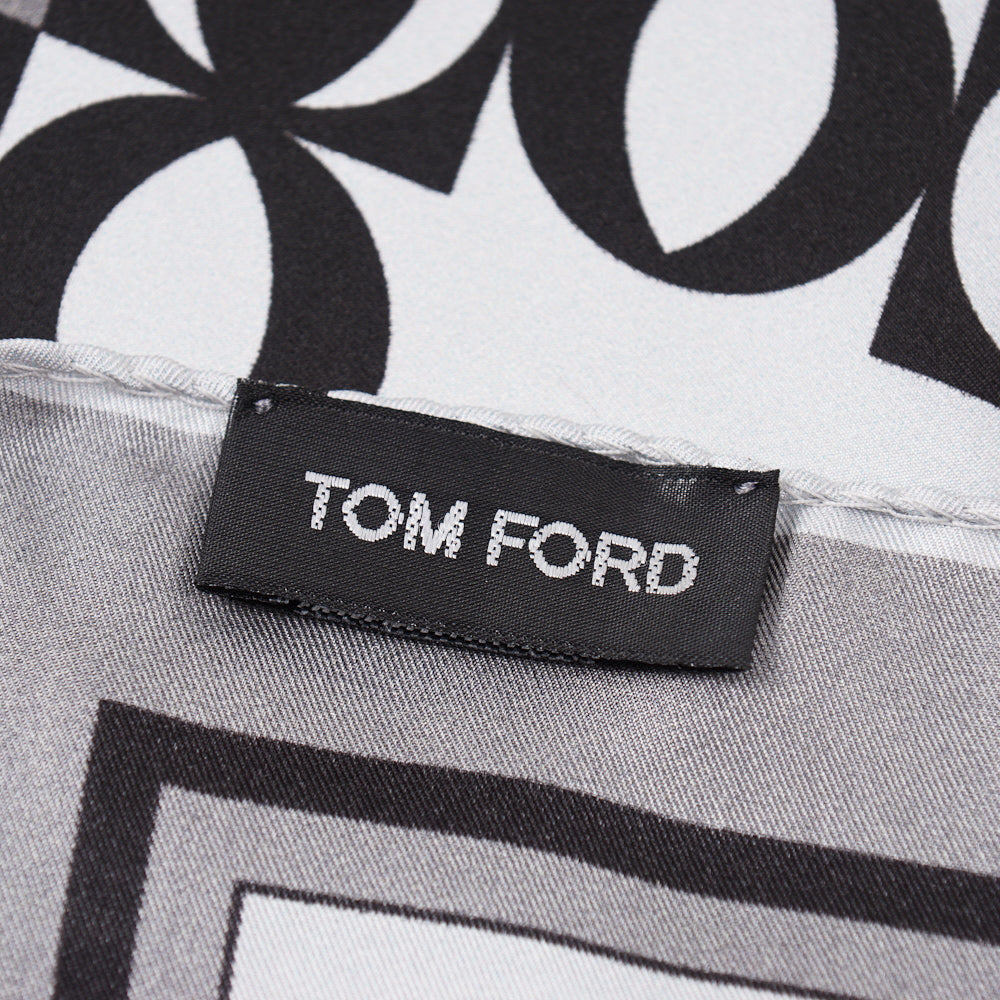 Tom Ford Contrast Print Pocket Square - Top Shelf Apparel