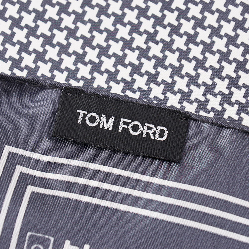 Tom Ford Houndstooth Print Pocket Square - Top Shelf Apparel