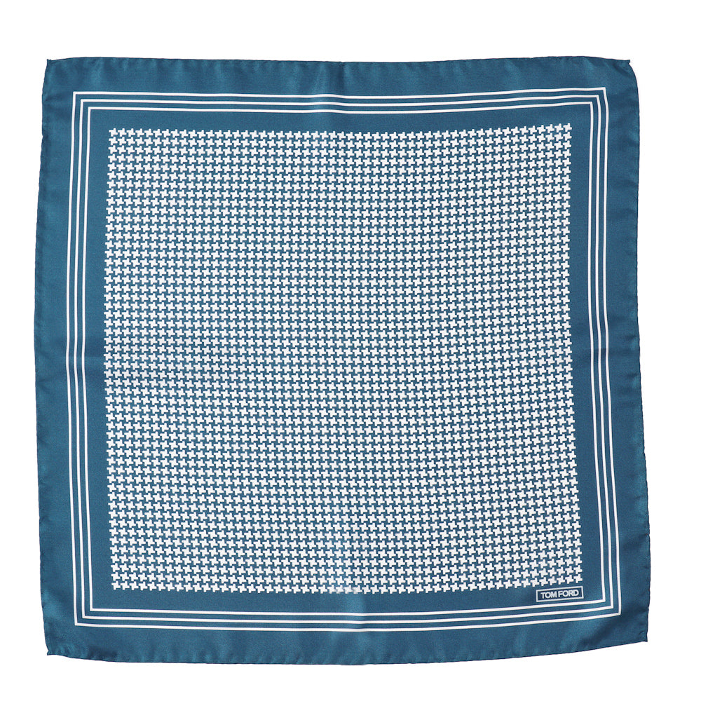 Tom Ford Houndstooth Print Pocket Square - Top Shelf Apparel